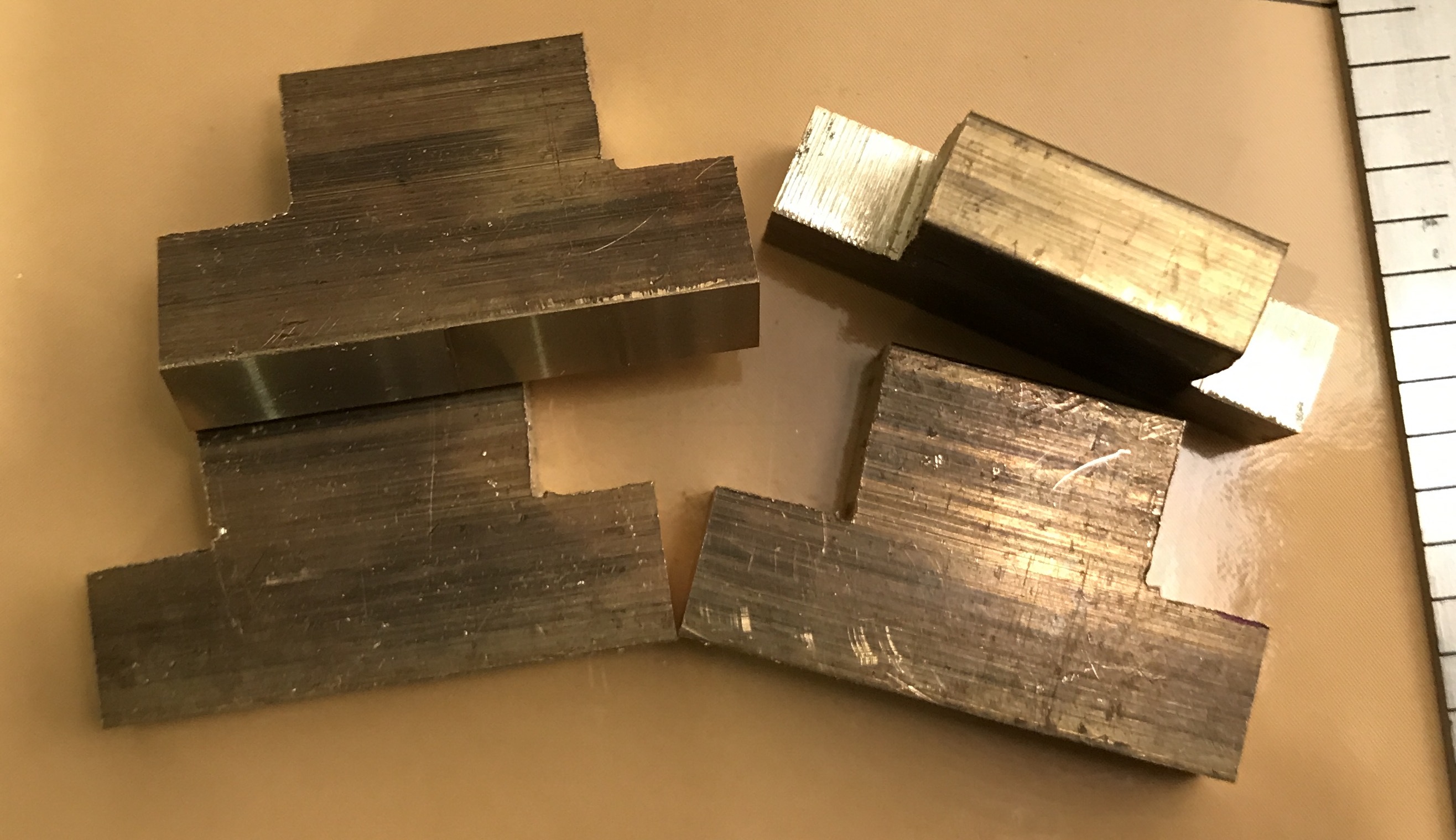 Rough cut bearing blocks